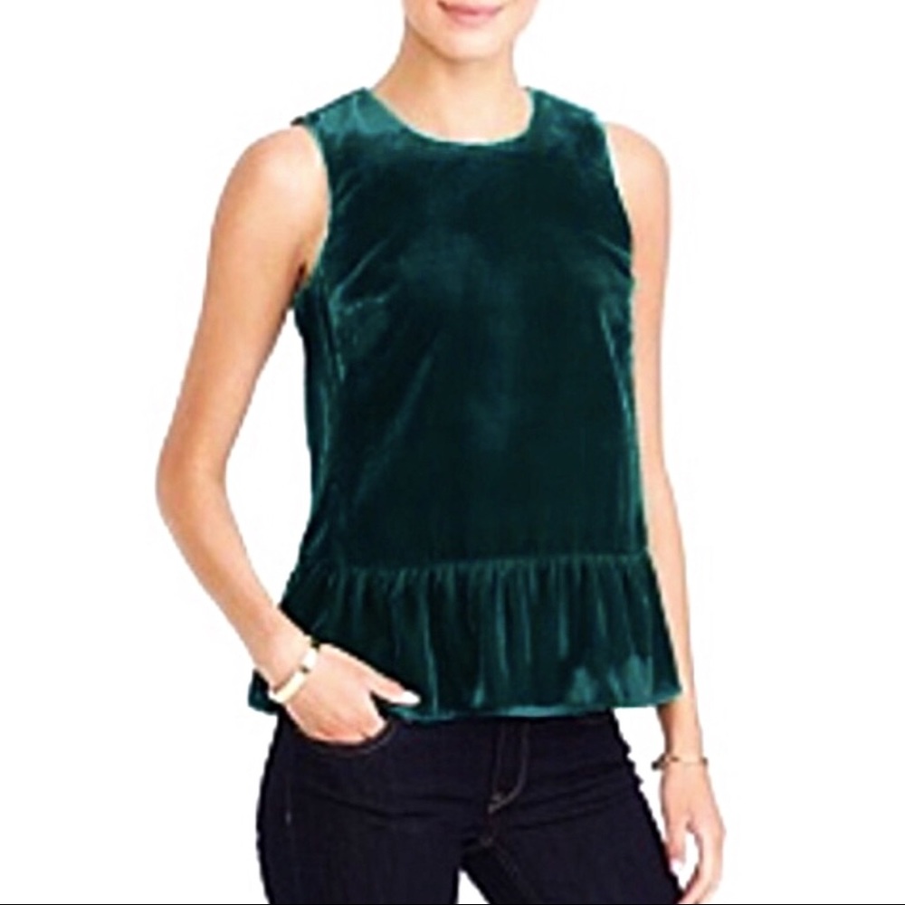 JCrew Factory Velvet Top